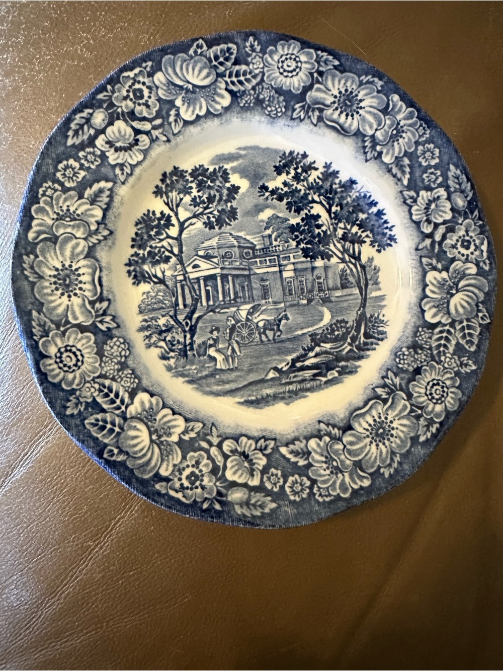 Liberty Blue Monticello Decorative Bread & Butter Plates - Set of 3